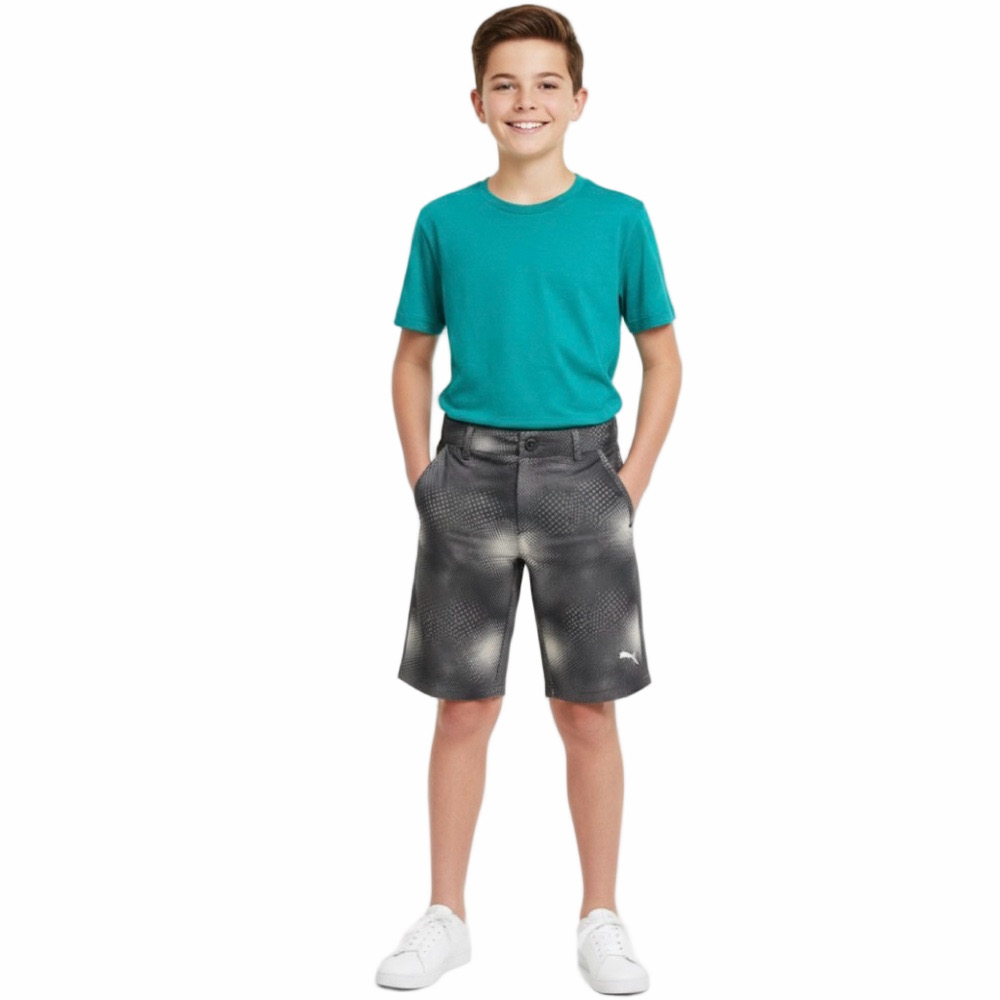 𝅺puma Grey Youth Boy’s Size 8 Hybrid Shorts in EUC